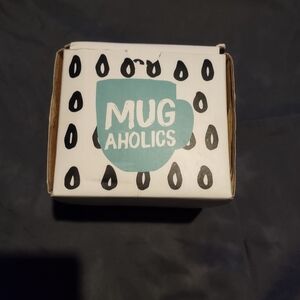 Crafted Gift @ Mugaholics.Com Teal and Black Ceramic Mug/One Size